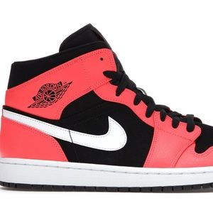 Used & Cleaned ready to ship !! Air Jordan 1 Retro Mid 'Infrared 23' 7.5 Mens